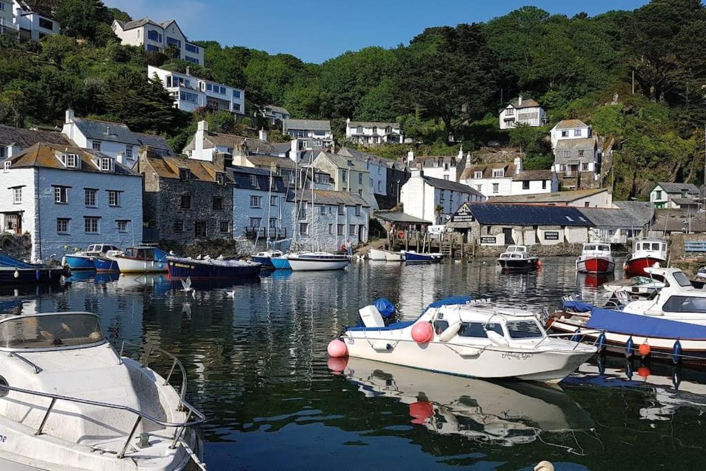 Bijou Coastal Apartment In Polperro With Hot Tub Onsite Parking Downhill Walk To Village Exteriör bild