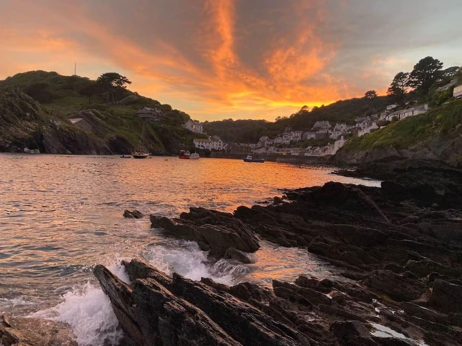 Bijou Coastal Apartment In Polperro With Hot Tub Onsite Parking Downhill Walk To Village Exteriör bild