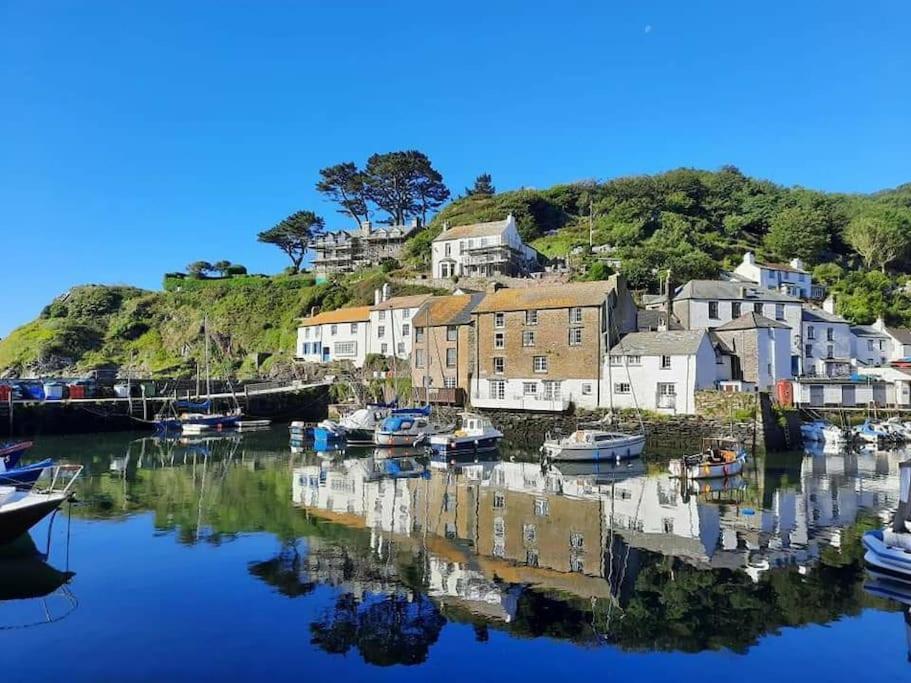 Bijou Coastal Apartment In Polperro With Hot Tub Onsite Parking Downhill Walk To Village Exteriör bild