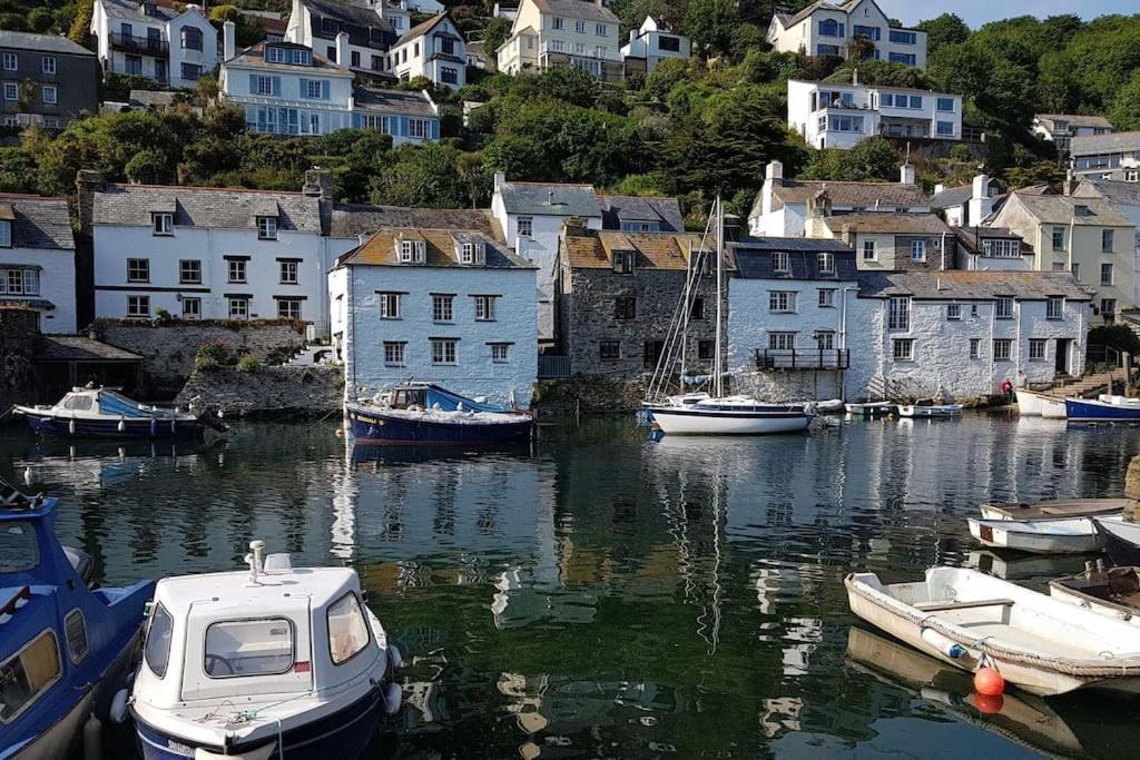 Bijou Coastal Apartment In Polperro With Hot Tub Onsite Parking Downhill Walk To Village Exteriör bild