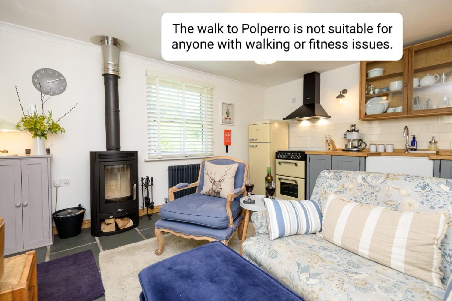 Bijou Coastal Apartment In Polperro With Hot Tub Onsite Parking Downhill Walk To Village Exteriör bild
